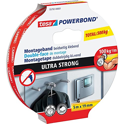 tesa Powerbond Ultra Strong Mounting Tape 19mm x 5.0m