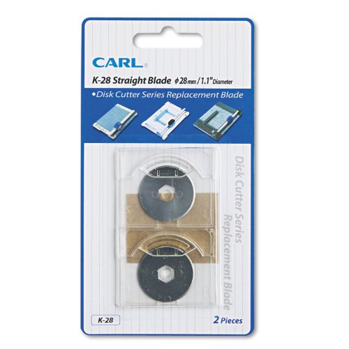 Carl Manufacturing Products - Replacement Straight Blade for DC-210/220, and 238, Silver - Sold as 1 PK - Replacement straight replacement blades are designed for use with Carl DC-210 12amp;quot;, DC-220 15amp;quot;, DC-238 18amp;quot; and DC-250 - 2