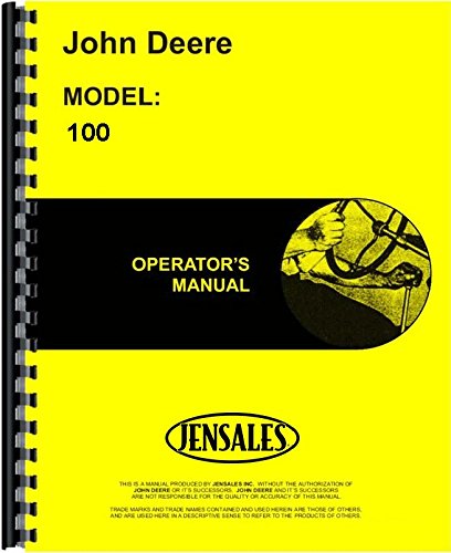 John Deere 100 Lawn & Garden Tractor Operators Manual cover
