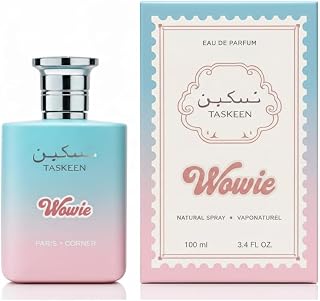Taskeen Wowie Paris Corner, Eau de Parfum, 100ml, Notas de Mandarina Ron Canela Vainilla Tonka Caramelo, Dulce Especiado Aromático