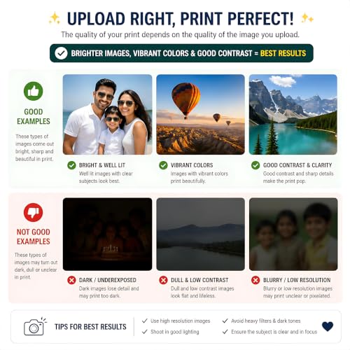 Image of CANVARTIK Custom Photo Poster Print - 12x18 inch High-Resolution Personalized Wall Art | 300 GSM Card Sheet, Fade-Resistant & Durable, Unframed Picture Print Gift