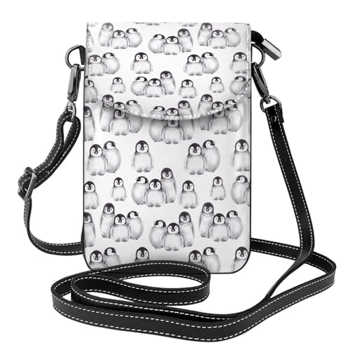 Sacoche téléphone pingouin pour femme idéale pour les balades d'hiver