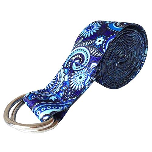 KunLS Resistance Band Exercise Bands Resistance Bands Yoga Blocks And Strap Yoga Strap Cotton Belt Fitness Exercise Yoga Belt Yoga Belt Strap Cotton blue,freesize