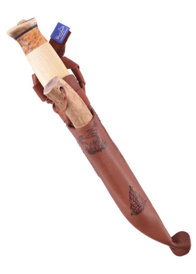 Wood-Jewel 23JVS Jagdmesser mit Feuerstahl Campingset Jagdmesser Outdoormesser Ritter Mittelalter Survival ab 18 Jahren