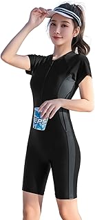 水着 レディース フィットネス水着 ワンピース水着 半袖ラッシュガード 紫外線対策 オールインワン 体型カバー UVカット 競泳水着 女性用 水泳 トレーニング スポーツ水着 練習用 ノンワイヤー スイミング 通気性 スイミング