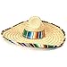 GiftExpress Mexican Sombrero Hat with Serape Trim, Adult Size, 21