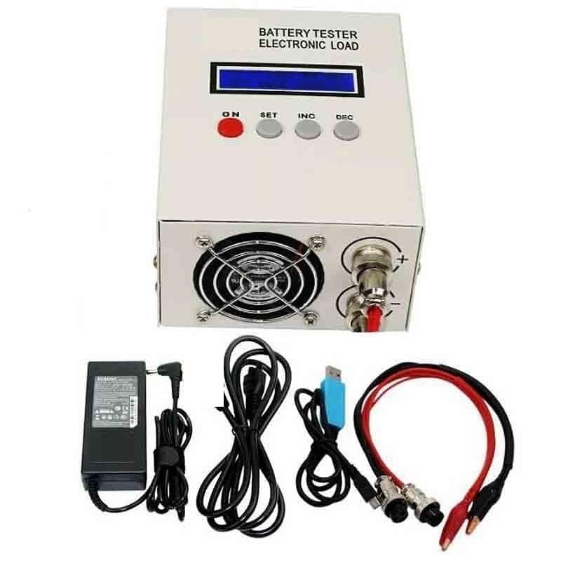 Tester Batterie, Tester di capacità della batteria Litio piombo-acido Litio ferro Carica ternaria e strumento di scarica Carica 5A Scarica 20A,Tester Pile