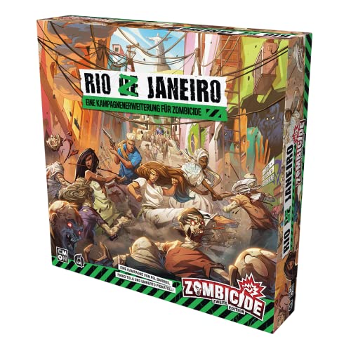 CMON, Zombicide 2. Edition – Rio Z Janeiro, Erweiterung, Kennerspiel, Dungeon Crawler, 1-6 Spieler, Ab 14+ Jahren, 60 Minuten, Deutsch, Mehrfarbig, Bunt