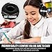 Sonitum Premium Classroom Headphone & Mic Set 3.5mm Jack Stereo Sound Earphones with Microphone & Soft Swivel On Ear Pads- Perfect for E-Learning, Meetings, Calls - Bulk Pack of 5 (Black)