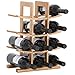 Gräfenstayn® 30551 cremagliera del vino PORTO - impilabile in legno di bambù per 12 bottiglie di vino - Dimensioni 30x16x42 cm (LxWxH) gabbie per bottiglie di vino caso del vino