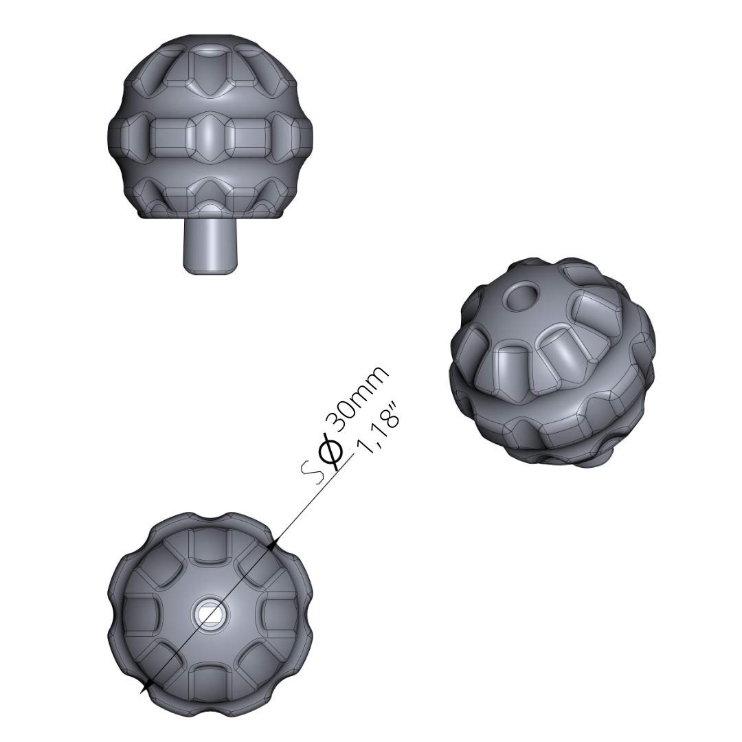 Rangenord - Tikka Bolt Knob for Outdoor Precision Shooters & Hunters Accessories, Anti-Slip Tactical Knobs Suitable for Tikka T3, T3x, Tac A1 Made with Durable 3D Plastic