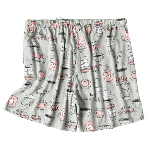 Image of ENJOYNIGHT Women Pajama Shorts Cotton Lounge Bottoms Sleep Shorts with Drawstring & Pockets