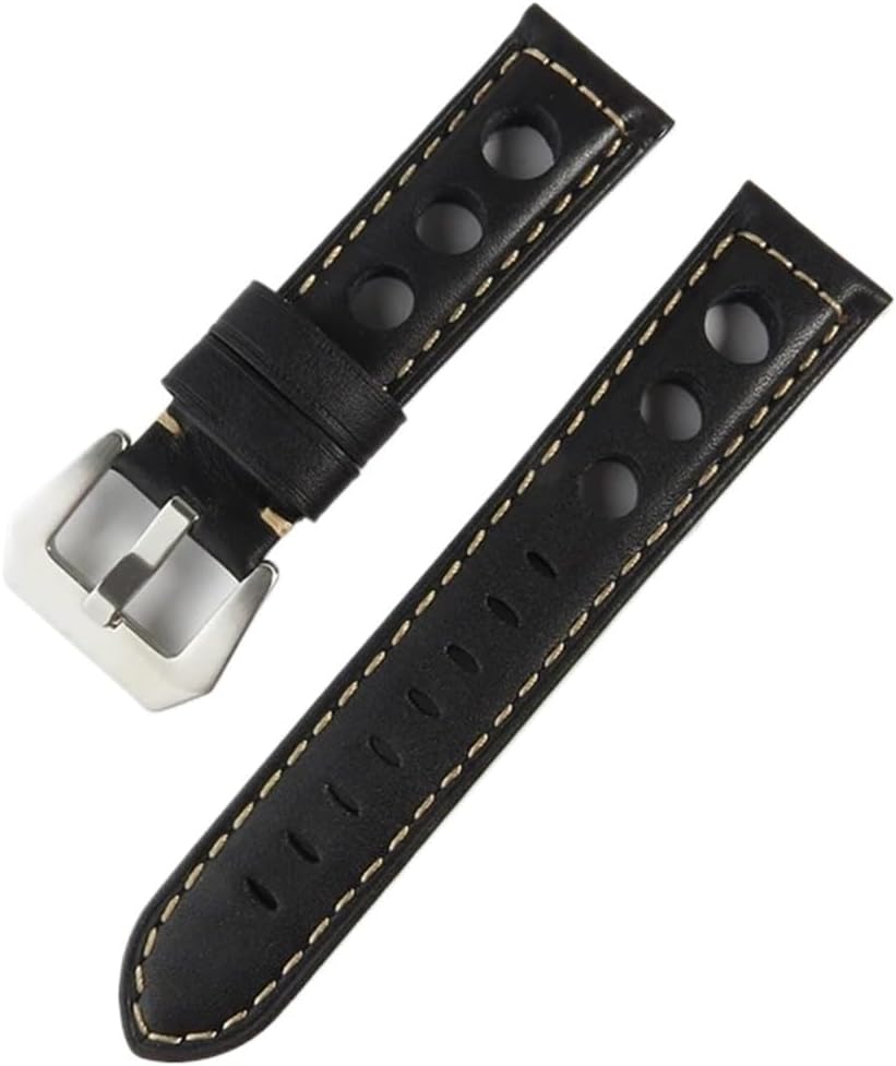 MJMT06 Genuine Leather Watch Bracelet 20mm 22mm 24mm Watch Strap Loop 20 22 24 Mm Watch Band Vintage Handmade Leather Watchband Brown
