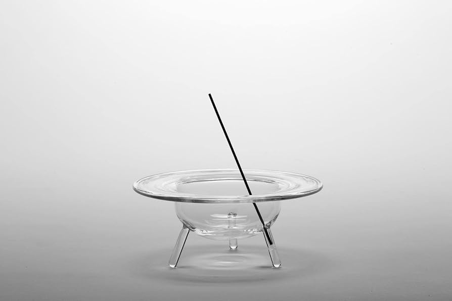clear b お香立て Glass Incense Burner M clear b お香立て Glass Incense Burner M 美しいお香立て