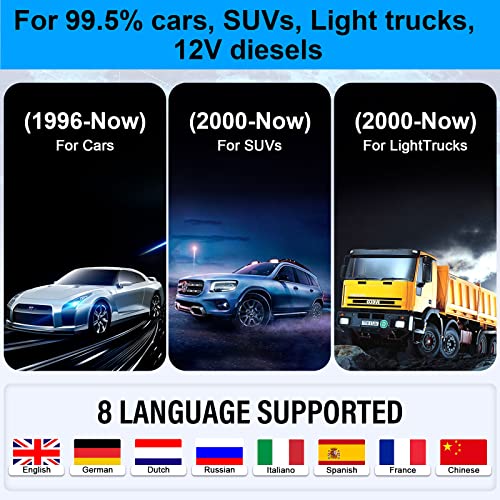 OBD2 Scanner Color Screen Live Data: Easy Set up Reset Clear Engine Error Code Plug&Play Upgraded Indicator Light Test Voltage/EVAP/O2 Sensor Diagnostic Scan Tool for All Cars Since 1996,AMTIFO W4 by AMTIFO - Image 7