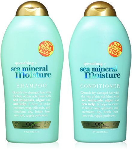 OGX (Quenched) Sea Mineral Moisture Shampoo 19.5oz + Conditioner 19.5oz Duo-Set