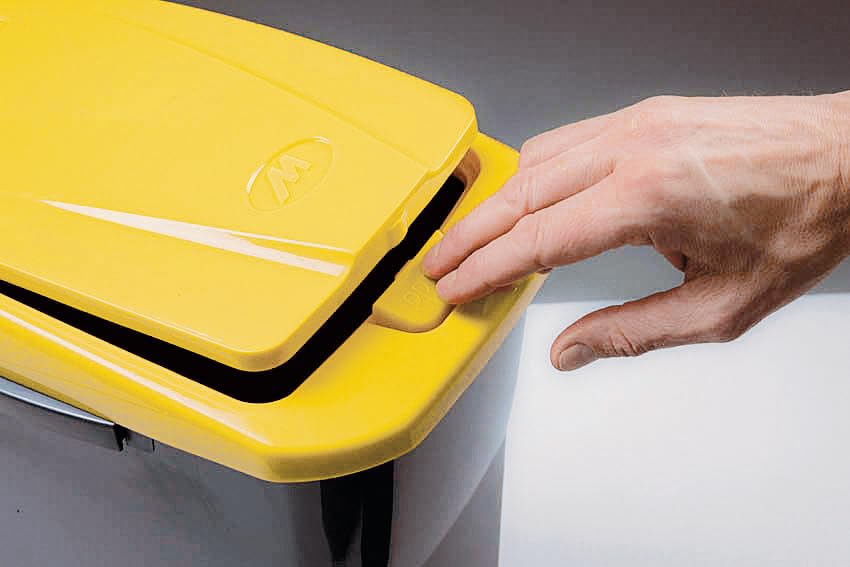 M-Home | Pattumiera per Tri Selettivi | Plastica | Grigio Metallo