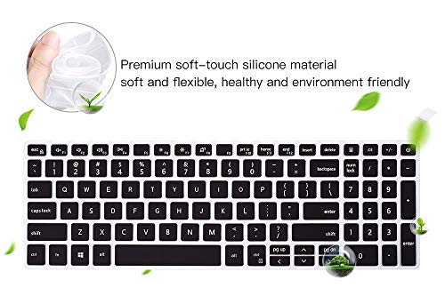 Protector para teclado Dell Inspiron 15 17, silicona negro miniatura 4