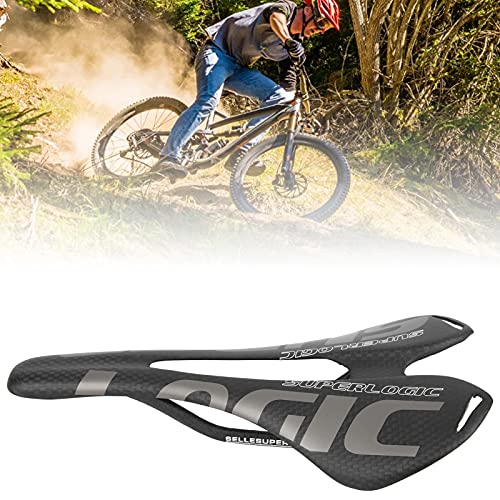 Bike Saddle, Lightweight Full Carbon Fiber Comfort Matt Black Road Bicycle Saddle for Cyclists Commuters and Road Biking Enthusiasts - Image 3