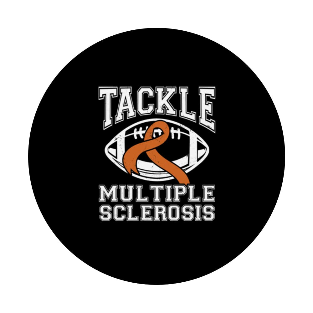 Tackle Multiple Sclerosis Multiple Sclerosis Awareness PopSockets Swappable PopGrip, Black - Image 3