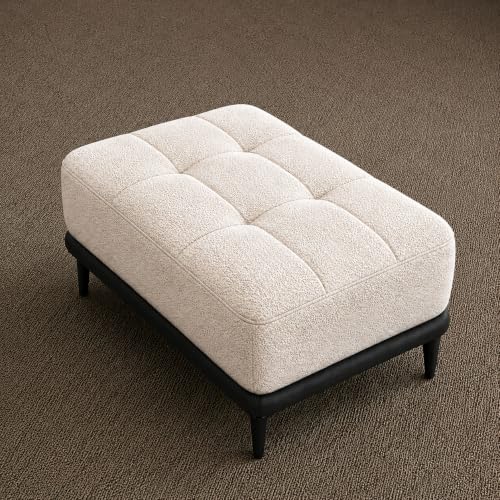 Image of Solid Wood Standard Ottoman Bench Stool | Pre-Assembled | Suitable for Living Room, Bedroom, Lounge & Office