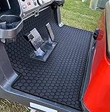 Matericuo Golf Cart Floor Liner Mat Full Coverage Custom Fit for 2 and 2+2 Club Car Models Precedent 2004-2025/Onward & Tempo (2017-2025)/Villager & V4L (2019-2025 Black