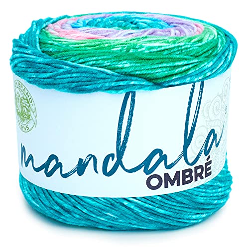 Lion Brand Yarn Company Mandala Ombre Yarn, Hilo, Balance, 1 pack, 315