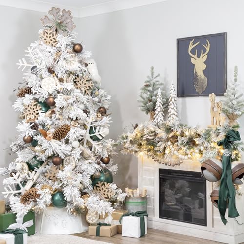 Auldhome Design SH_1565 Auldhome Farmhouse Star Ornaments (12-Pack, White); Wood With White Enamel 2-Inch Star Christmas Decorations thumb #7