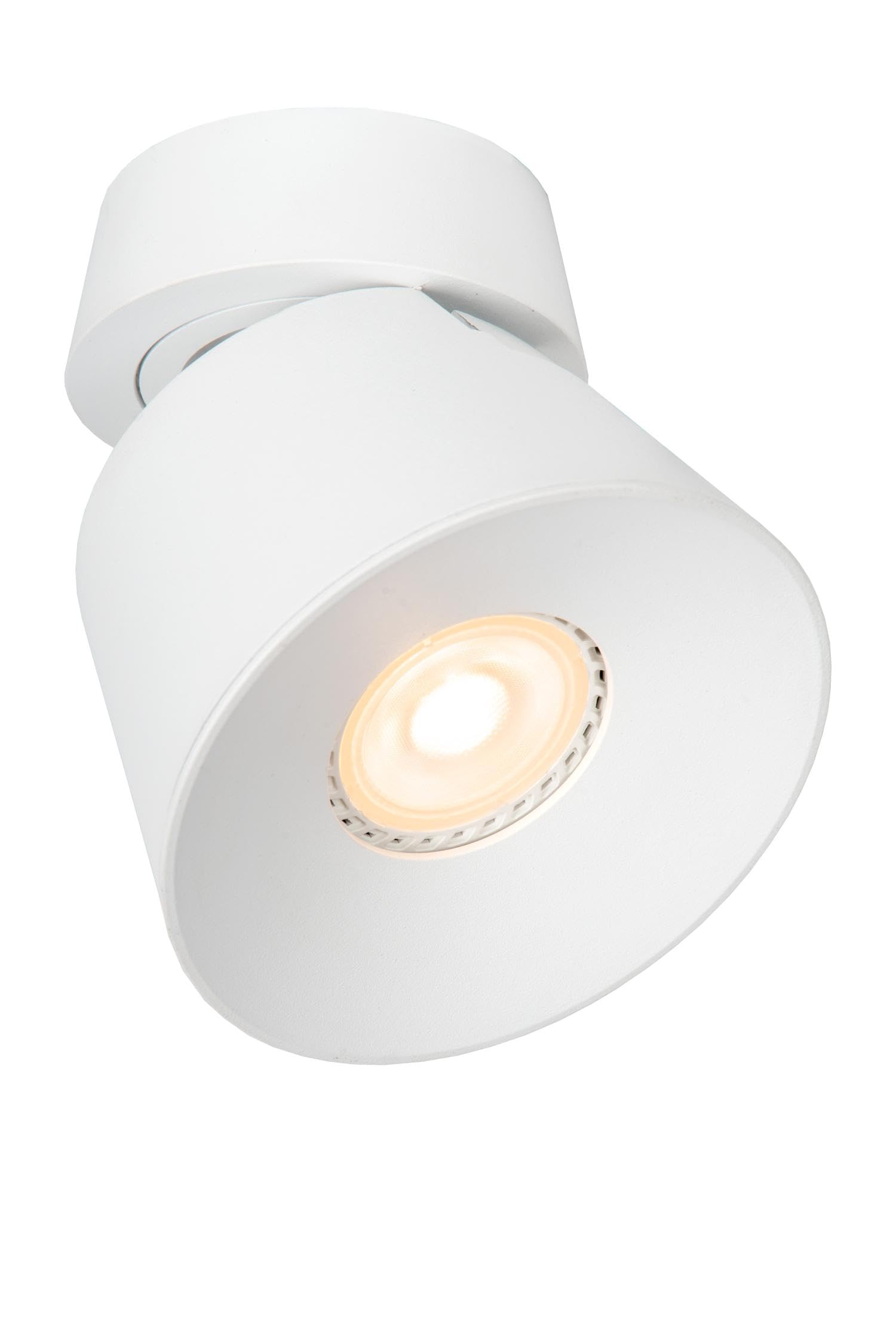 LUCIDE TRIGONO - Ceiling Spotlight - diameter 10,5 cm - 1xGU10 - White