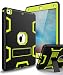 XIQI New iPad 9.7 2018 Case,iPad 6th Generation Case Three Layer Kickstand Armor Defender Heavy Duty Shockproof Rugged Hybrid Protective Case for Apple iPad 9.7 2017/2018 Release,Black Lemony Green