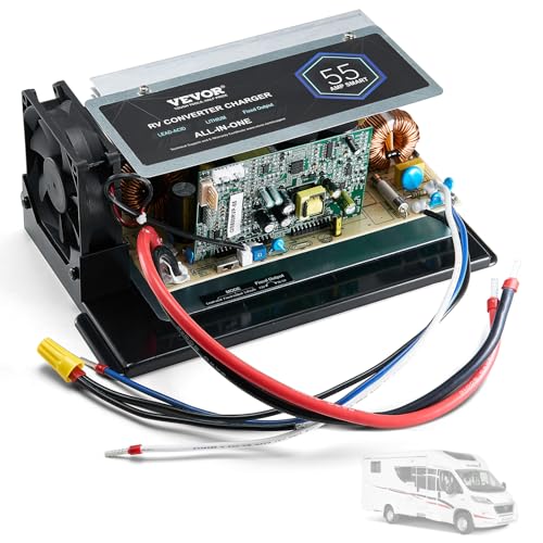 Image of VEVOR WF-8955-AD-MBA Main Board Assembly, 55 Amp, Three-Stage RV Power Converter Replacement Unit, Compatible with Lithium Lead Acid Battery, Fit for WF-8955, Parallax 7145 & 7145 Series Converters