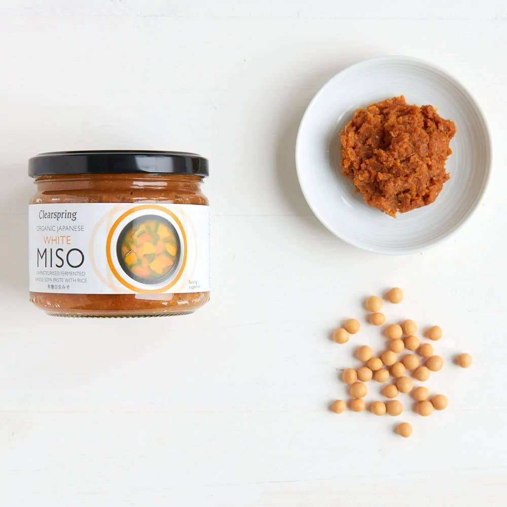 Clearspring Pot de miso japonais bio blanc non pasteurisé, 270 g