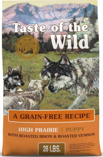 Taste of the Wild High Prairie Puppy Dry Dog Food, Roasted Bison, 28lb