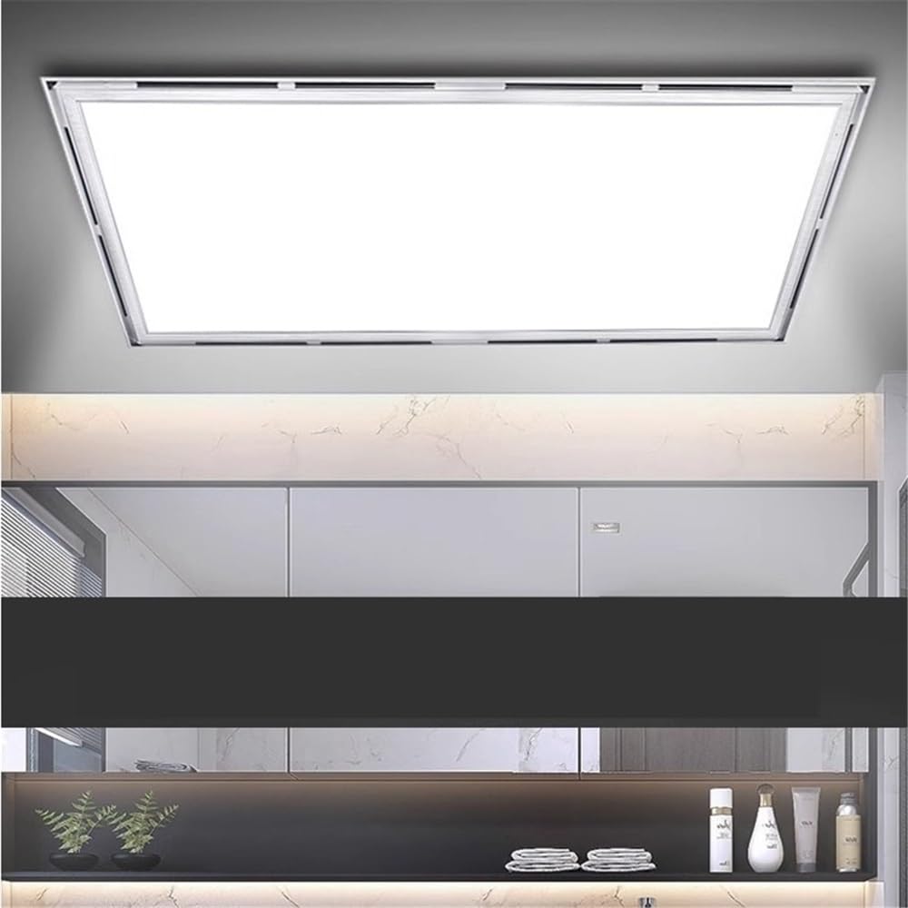 Ventilador Ventilador de techo integrado for cocina y baño de 30 x 60 cm con extractor de luz. Cuarto de baño