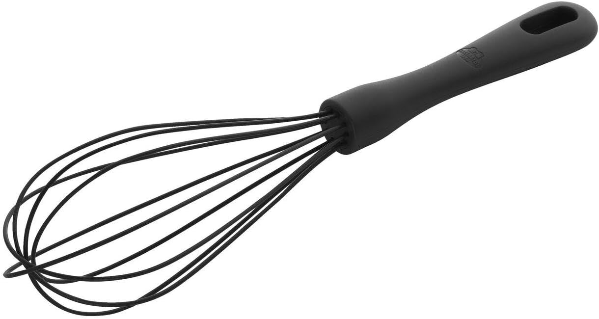 Ballarini 28001-007 Nero Whisk, Silicone, Heat Resistant, Whisk, Whipper, Dishwasher Safe