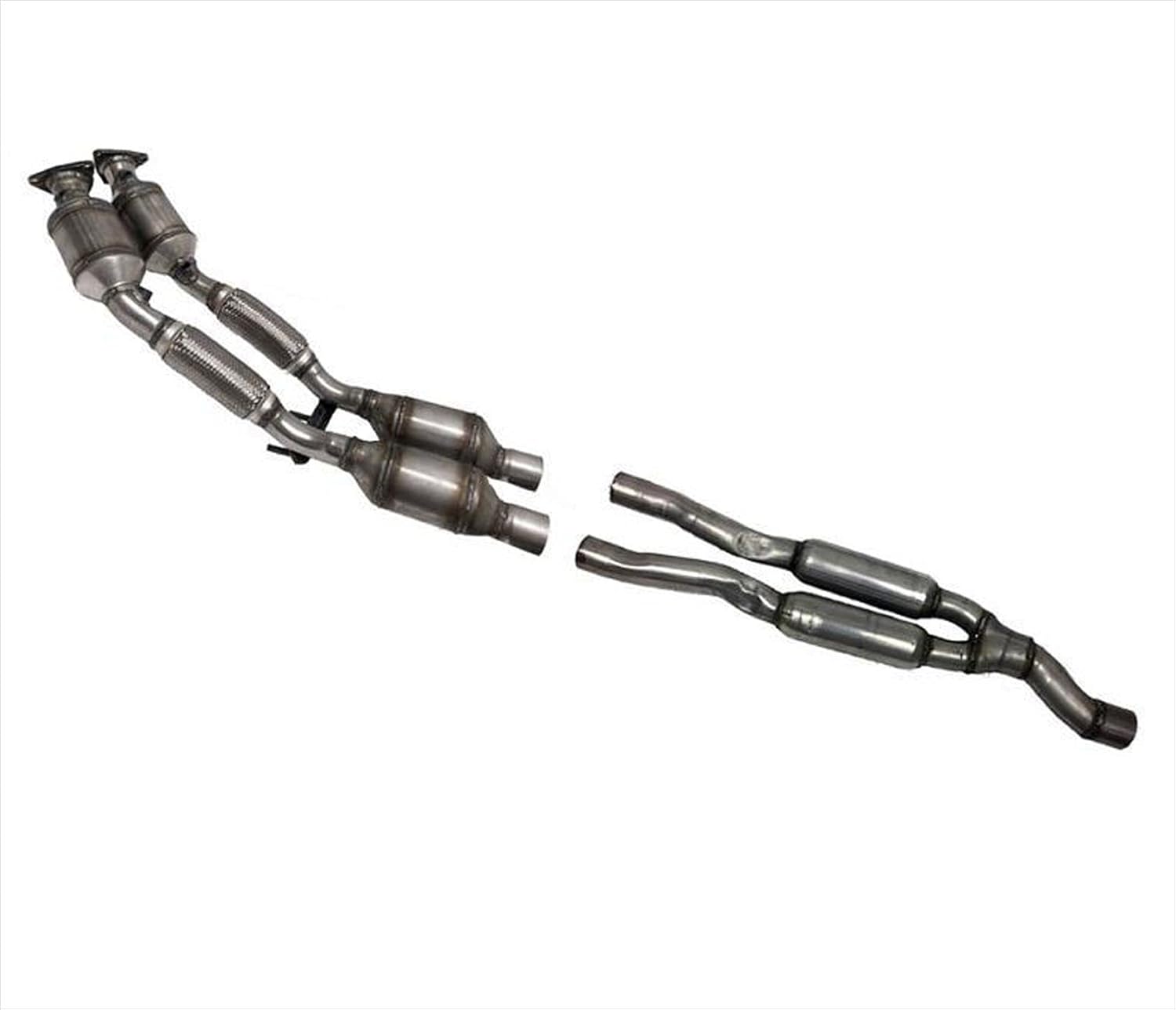 Front 4 Catalytic Converter H Pipe Replacement Parts For
