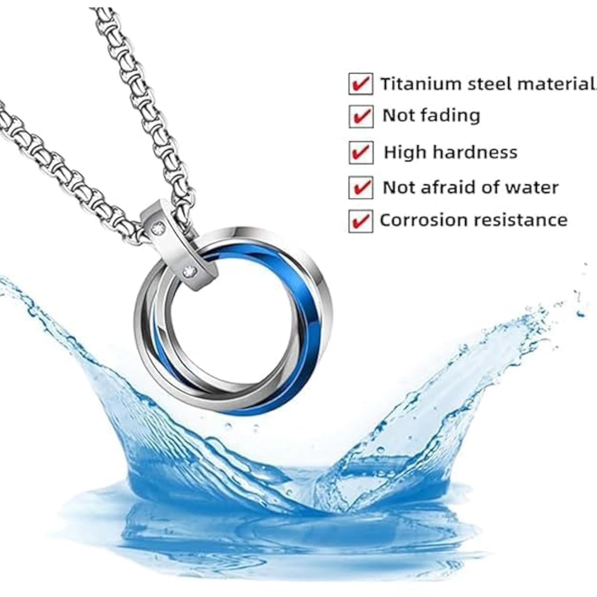 Stainless Steel Midnight Charisma Locket Neck Chain for Men