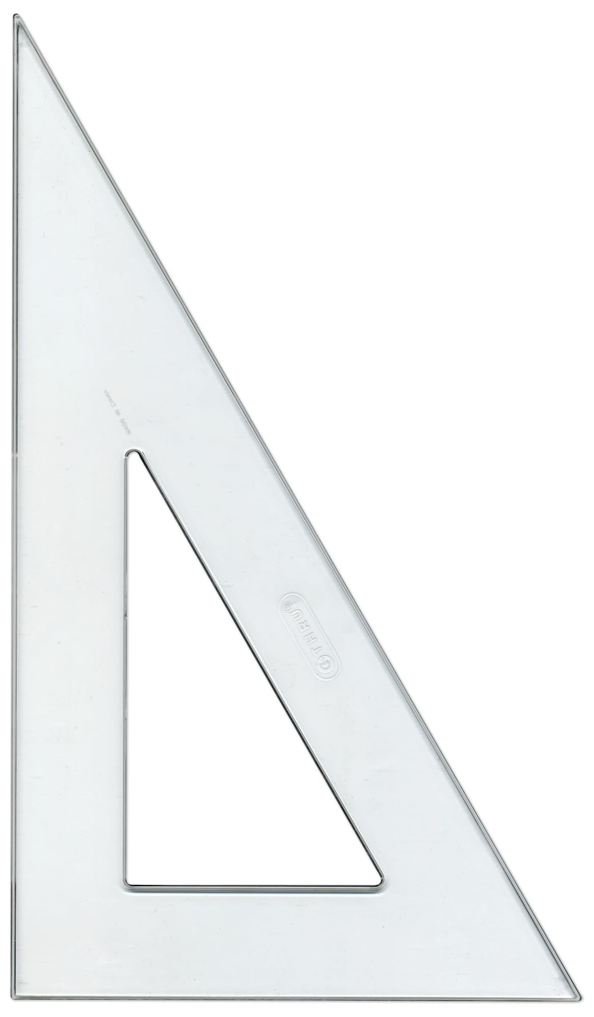 Westcott 404608 C-Thru 30/60 Grad, dreieckig, 30,5 cm, Polystyrol, transparent