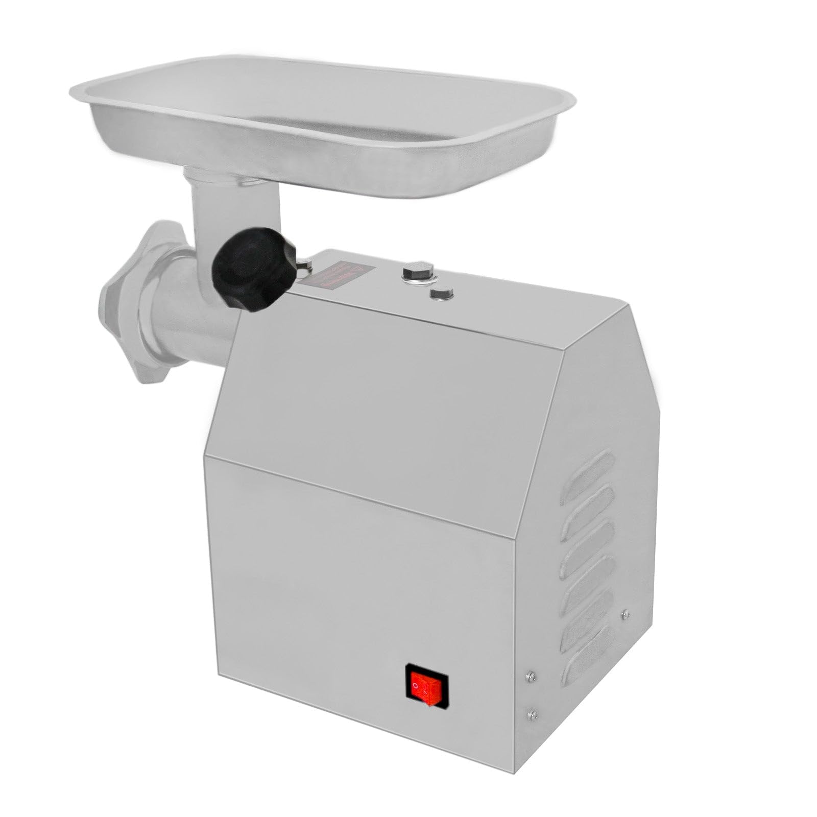 KuKoo Tritacarne Elettrico Professionale 850W in Acciaio Inox – Capacità 170 kg/h – 3 Piastre di Tritatura, Accessorio Insaccare Salsicce – Uso Commerciale
