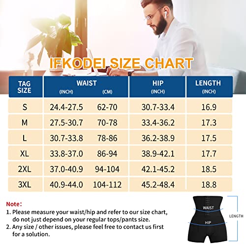 Ifkodei Men Tummy Control Shorts Shapewear High Waist Slimming Body Shaper Belly Girdle Compression Padded Underwear Boxer Briefs thumb #5