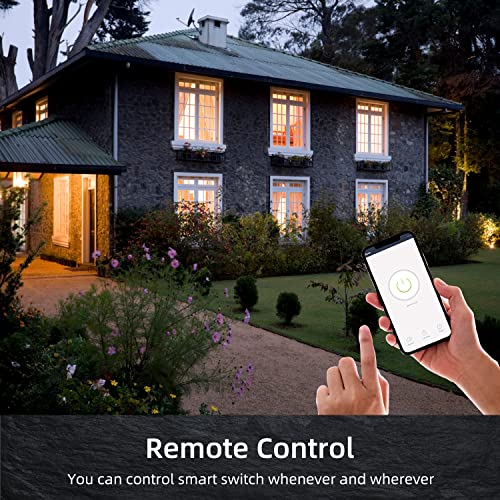 Smart Switch 3 Gang Alexa Smart Switch, 2.4Ghz In-Wall Smart Switch Wifi Light Switch Compatible With Alexa And Google Assistant, Neutral Wire Needed, No Hub Required (Smart Switch 3 Gang(Button)) #TOP4