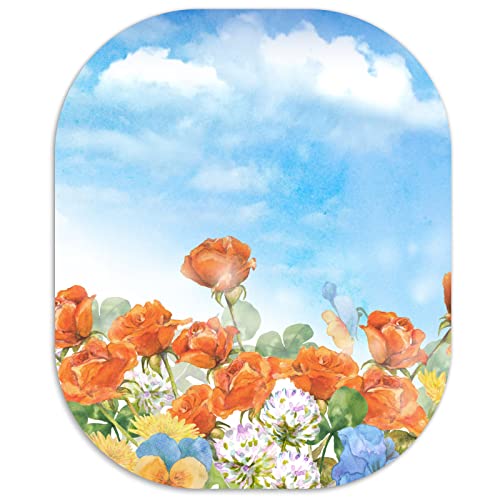 LF LOIAAFEL Mouse Mat, Mini Mousepad, Travel Mouse Pads for Desk Office Laptop Desktop Mouse Pad Computer Mouse with Non-Slip Base Small Mousepad 6×7 inches (Blue Sky)