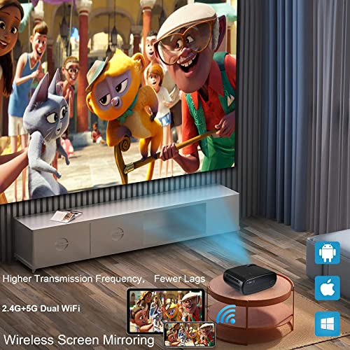 5G-Portable-Projector-PENMAMA-2021-Upgrade-4K-Projector-with-WiFi-and-Bluetooth-Projector-Native-1080P-Projector-with-Carrying-Bag-for-OutdoorIndoorGamesParties-iOSAndroid-i-Phone-Devices