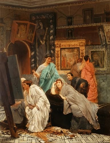 Un collectionneur de tableaux au temps d'Auguste poster pour décoration murale