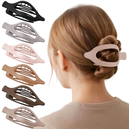 Pinzas planas francesas para cabello, pack 6 piezas miniatura 1