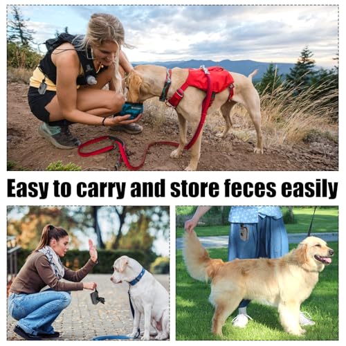 2 Stück Kotbeutelspender Hunde, Pet Waste Rubbish Poop Bag Halter, Grau Pet Poop Tasche Halter, Hundekotbeutel Halter Grau, Leicht Lösender Hundekotbeutelspender, für Spazierengehen mit Dem Hund