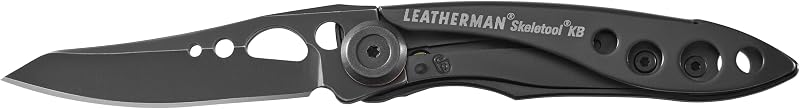 Leatherman Skeletool KB Fekete Zsebkés Rozsdamentes Acél Pengével és Sörnyitóval - Könnyű, Kompakt Alumínium Kialakítás, 36,8g