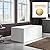 WOODBRIDGE 67" Acrylic Freestanding Bathtub Contemporary Soaking White Tub with Brushed Gold Overflow and Drain?B0086-BG-Drain&O