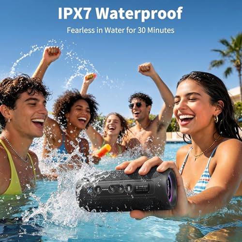 Image of Ortizan X8 Pro Portable Bluetooth Speaker Wireless (2nd Gen), Black