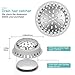 Aluvor Shower Drain Hair Catcher, Shower Drain Cover, Bathtub Drain Hair Catcher for Pop-Up & Regular Drains (Top Small)